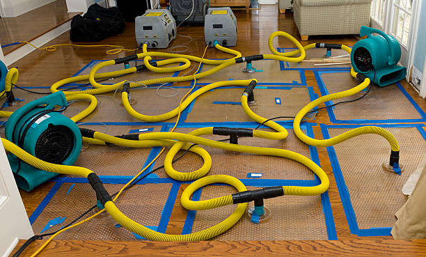 Professional Crawl Space Water Removal technician working in Santa Rosa, TX
